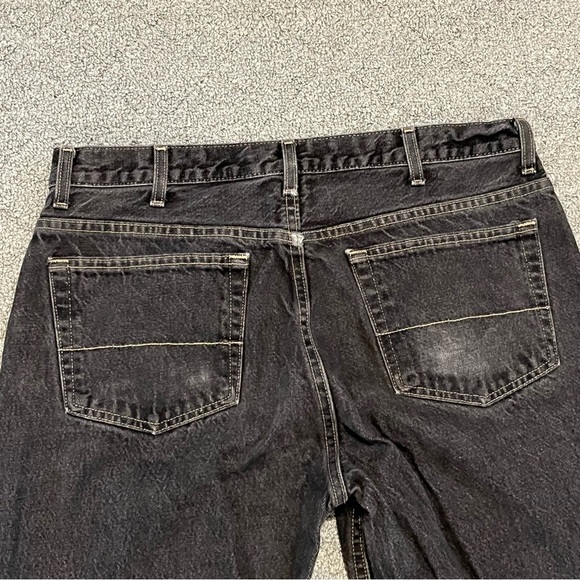 Vintage Faded Glory Jeans Mens 36x31 Black Denim Relaxed Fit Grunge Baggy - Picture 10 of 10
